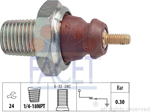 FACET 7.0011 - Sender Unit, oil pressure onlydrive.pro