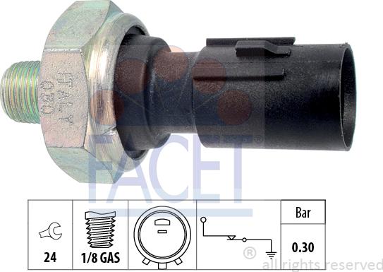 FACET 7.0195 - Sender Unit, oil pressure onlydrive.pro