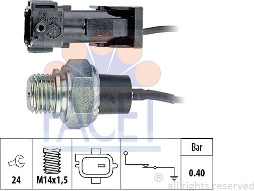 FACET 7.0144 - Sender Unit, oil pressure onlydrive.pro