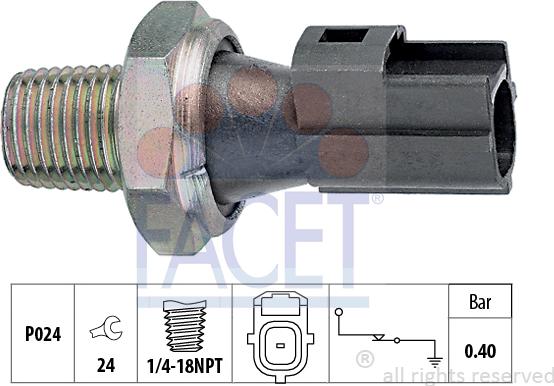 FACET 7.0145 - Devējs, Eļļas spiediens onlydrive.pro