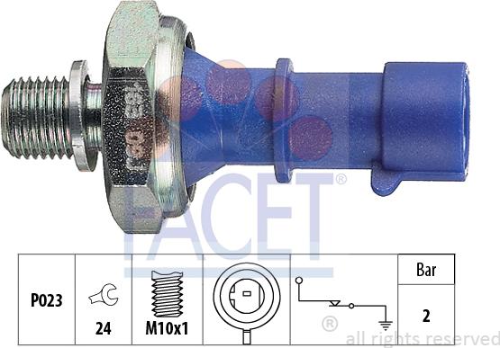 FACET 7.0163 - Sender Unit, oil pressure onlydrive.pro