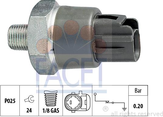 FACET 7.0114 - Sender Unit, oil pressure onlydrive.pro