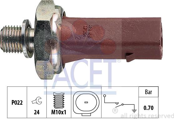 FACET 7.0132 - Sender Unit, oil pressure onlydrive.pro
