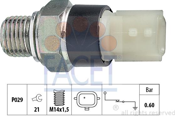 FACET 7.0178 - Sender Unit, oil pressure onlydrive.pro