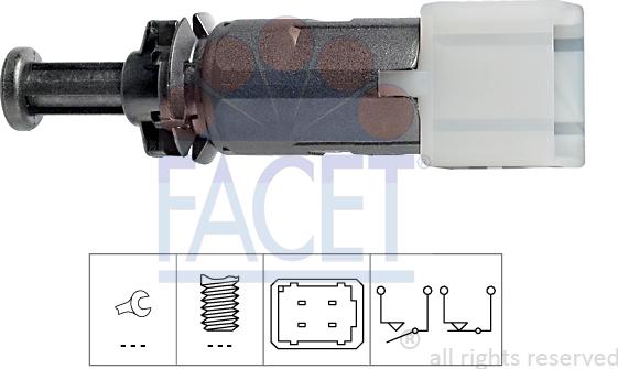 FACET 7.1149 - Brake Light Switch / Clutch onlydrive.pro