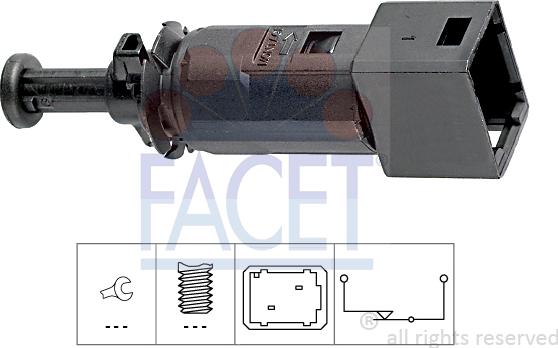 FACET 7.1148 - Brake Light Switch / Clutch onlydrive.pro