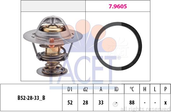 FACET 7.8412 - Termostaatti, jäähdytysneste onlydrive.pro