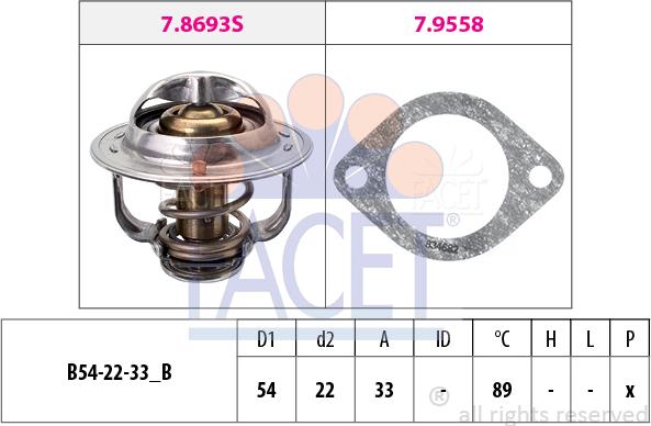 FACET 7.8693 - Coolant thermostat / housing onlydrive.pro