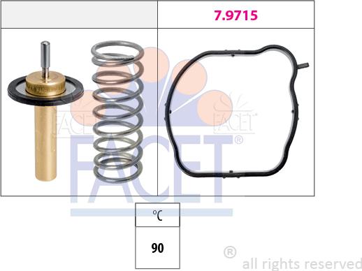 FACET 7.8846 - Termostatas, aušinimo skystis onlydrive.pro