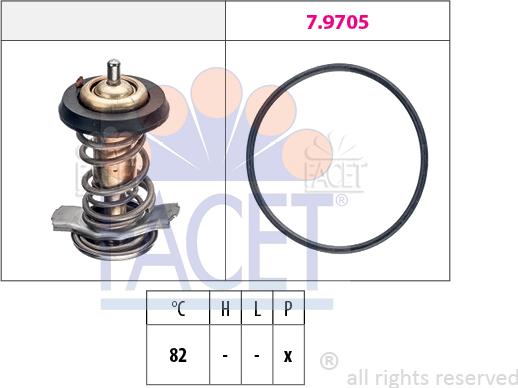 FACET 7.8842 - Coolant thermostat / housing onlydrive.pro