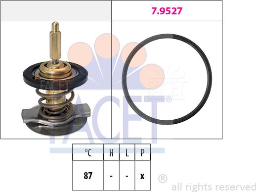 FACET 7.8807 - Termostats, Dzesēšanas šķidrums onlydrive.pro