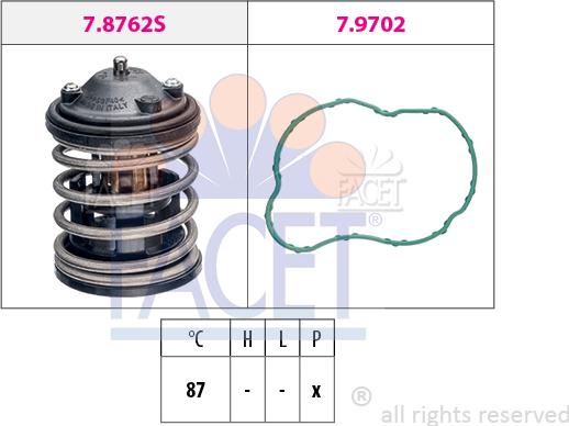 FACET 7.8827 - Termostats, Dzesēšanas šķidrums onlydrive.pro