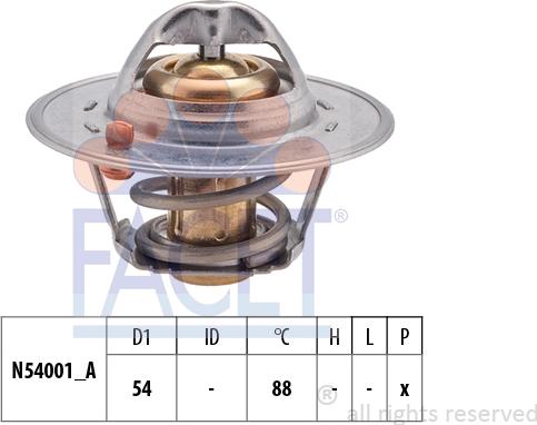 FACET 7.8202S - Termostats, Dzesēšanas šķidrums onlydrive.pro