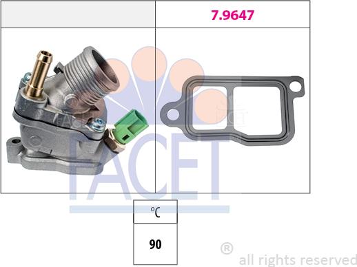 FACET 7.8733 - Termostats, Dzesēšanas šķidrums onlydrive.pro