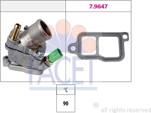 FACET 7.8732 - Termostats, Dzesēšanas šķidrums onlydrive.pro