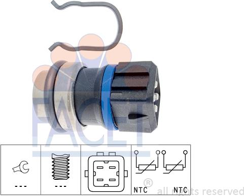 FACET 7.3146 - Sensor, coolant temperature onlydrive.pro