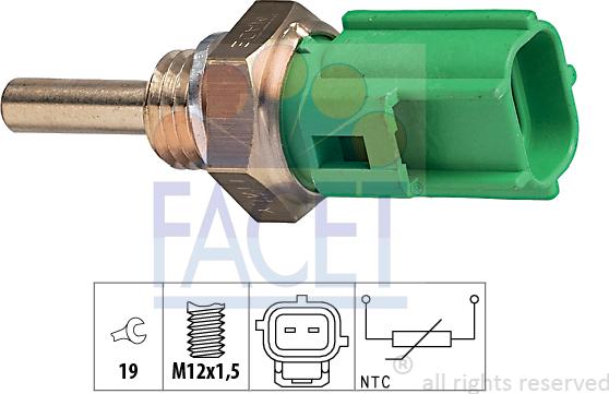 FACET 7.3177 - Tunnistin, öljylämpötila onlydrive.pro