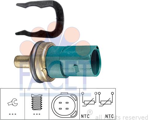 FACET 7.3258 - Sensor, coolant temperature onlydrive.pro