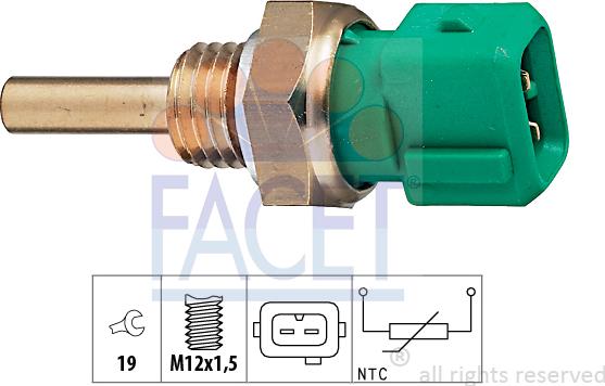 FACET 7.3211 - Sensor, coolant temperature onlydrive.pro