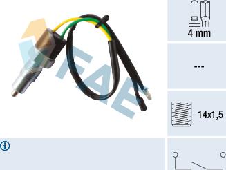 FAE 40580 - Switch, reverse light onlydrive.pro