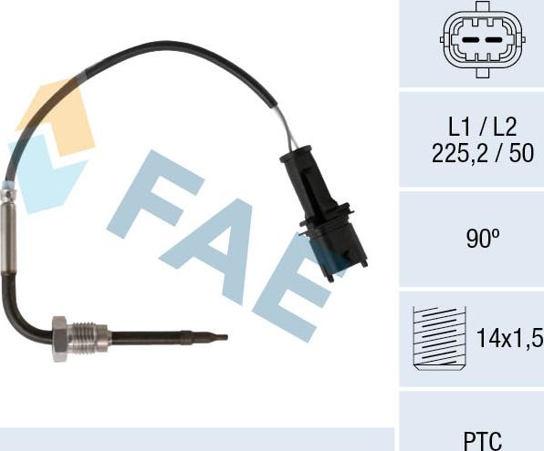 FAE 68091 - Sensor, exhaust gas temperature onlydrive.pro