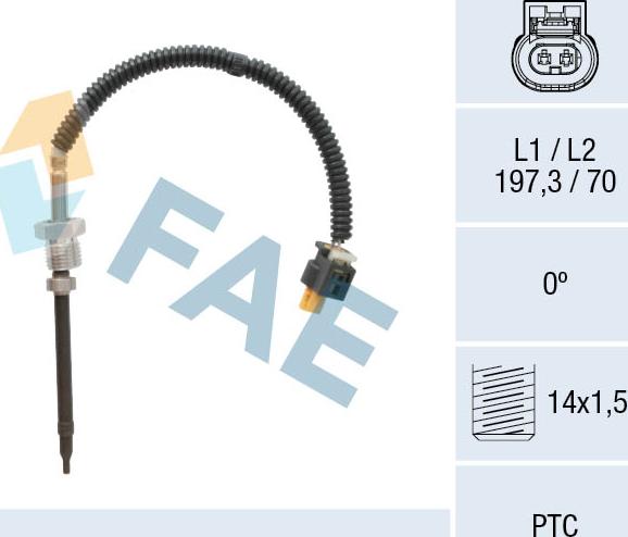 FAE 68043 - Sensor, exhaust gas temperature onlydrive.pro