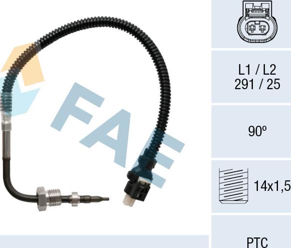 FAE 68053 - Devējs, Izplūdes gāzu temperatūra onlydrive.pro