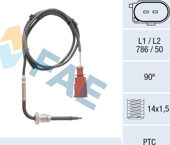 FAE 68068 - Devējs, Izplūdes gāzu temperatūra onlydrive.pro