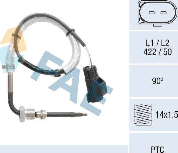 FAE 68067 - Sensor, exhaust gas temperature onlydrive.pro