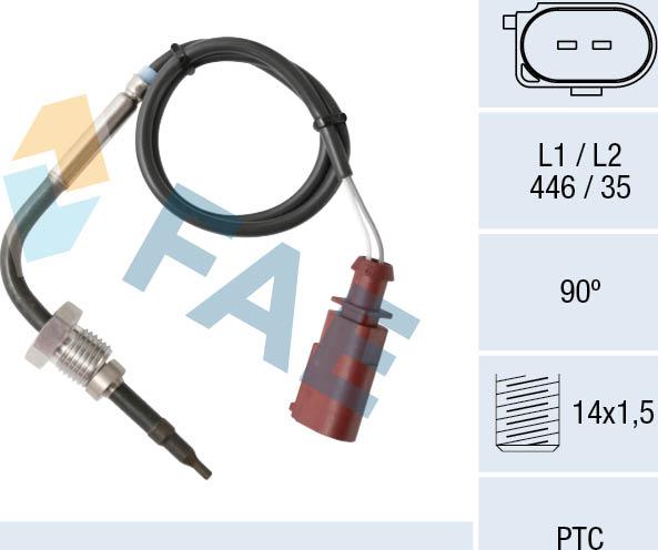 FAE 68011 - Jutiklis, išmetamųjų dujų temperatūra onlydrive.pro