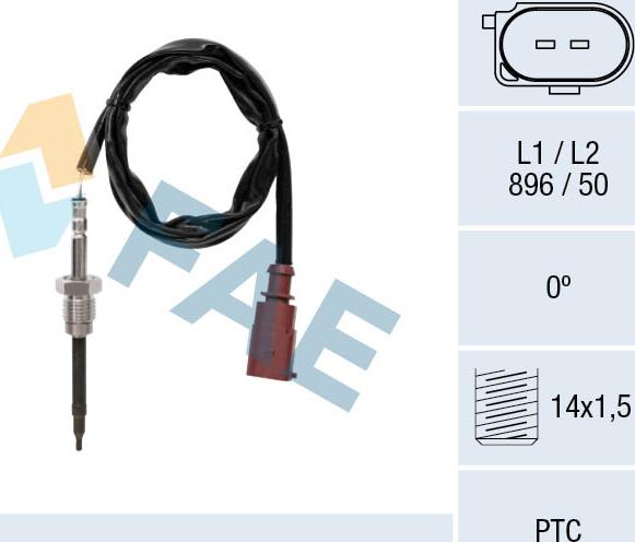 FAE 68013 - Sensor, exhaust gas temperature onlydrive.pro