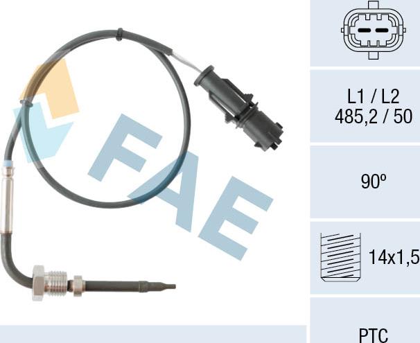 FAE 68080 - Sensor, exhaust gas temperature onlydrive.pro