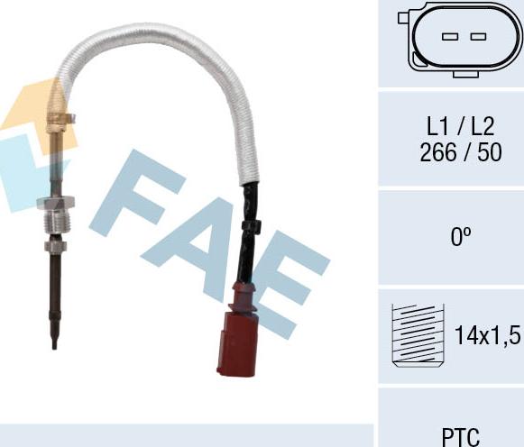 FAE 68083 - Devējs, Izplūdes gāzu temperatūra onlydrive.pro