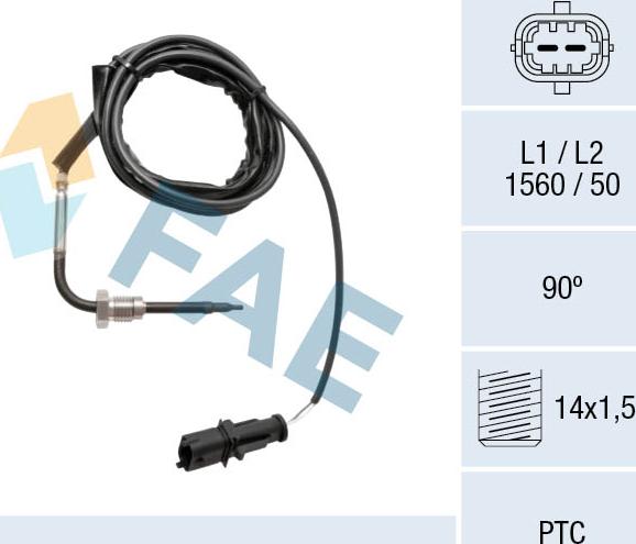 FAE 68038 - Tunnistin, pakokaasulämpötila onlydrive.pro