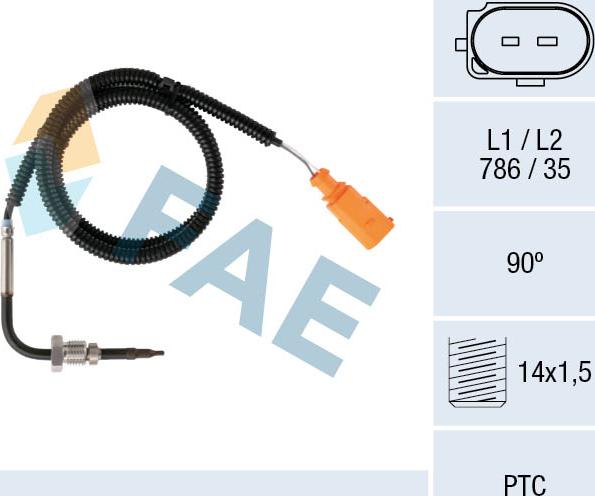 FAE 68079 - Devējs, Izplūdes gāzu temperatūra onlydrive.pro