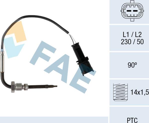 FAE 68075 - Sensor, exhaust gas temperature onlydrive.pro