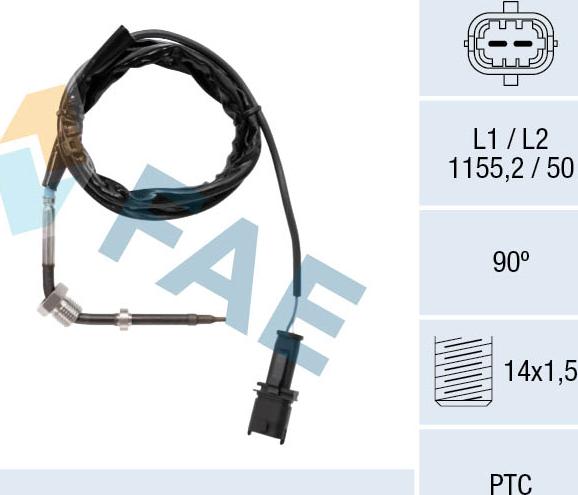 FAE 68123 - Sensor, exhaust gas temperature onlydrive.pro