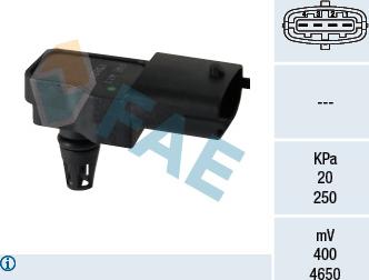 FAE 15097 - Sensor, intake manifold pressure onlydrive.pro