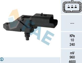 FAE 15046 - Sensor, intake manifold pressure onlydrive.pro