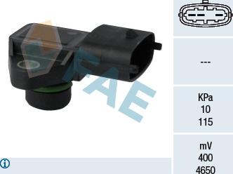 FAE 15125 - Sensor, intake manifold pressure onlydrive.pro