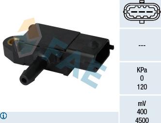 FAE 16108 - Sensor, exhaust pressure onlydrive.pro