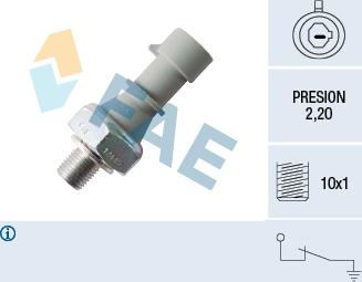 FAE 12445 - Sender Unit, oil pressure onlydrive.pro