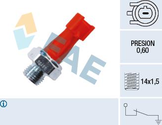 FAE 12431 - Sender Unit, oil pressure onlydrive.pro