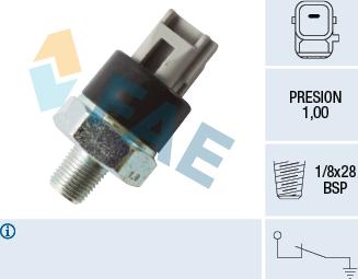 FAE 12545 - Датчик, давление масла onlydrive.pro