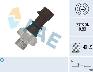 FAE 12570 - Sender Unit, oil pressure onlydrive.pro