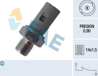 FAE 12635 - Sender Unit, oil pressure onlydrive.pro