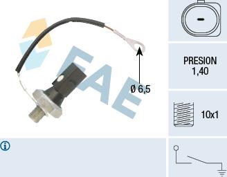 FAE 12896 - Датчик, давление масла onlydrive.pro