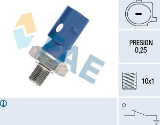 FAE 12870 - Sender Unit, oil pressure onlydrive.pro