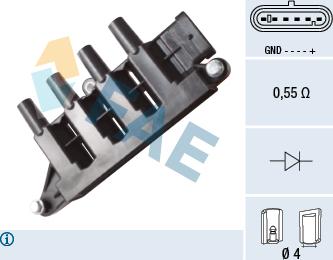 FAE 80340 - Ignition Coil onlydrive.pro