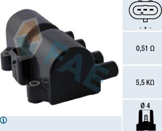 FAE 80317 - Ignition Coil onlydrive.pro